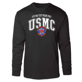 24th MEU Fleet Marine Force Arched Long Sleeve T-shirt