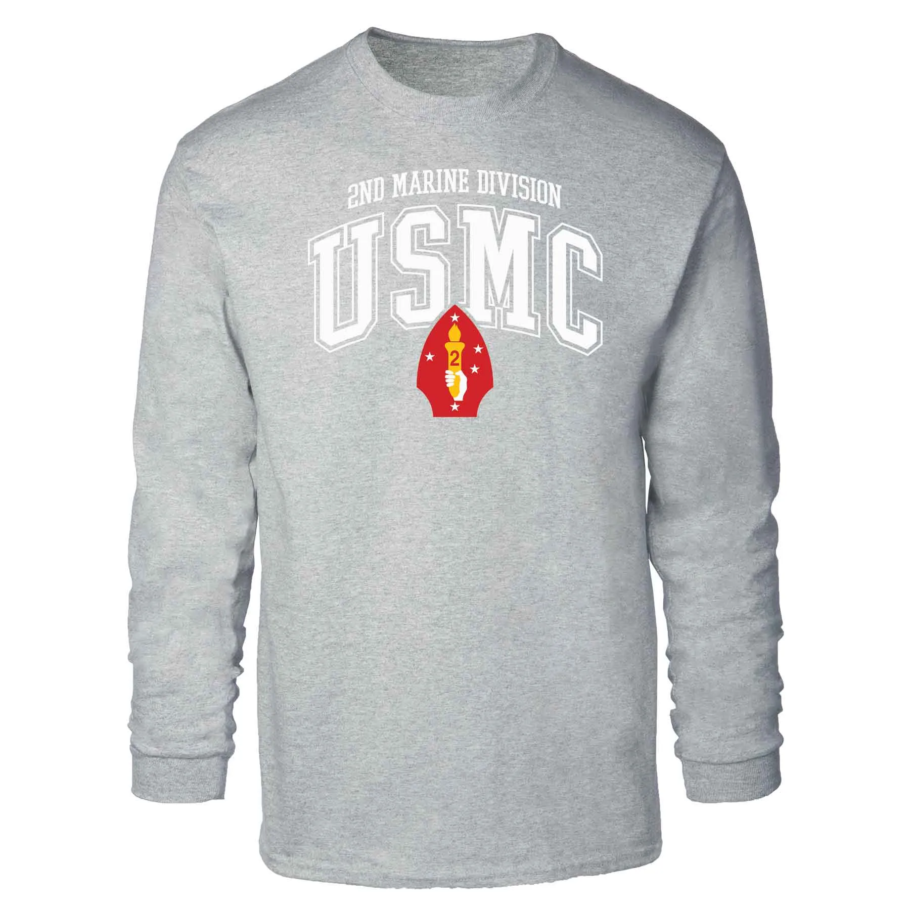 2nd Marine Division Arched Long Sleeve T-shirt