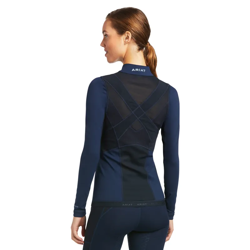 Ariat Ascent 1/4 Zip Ladies Base Layer - Navy