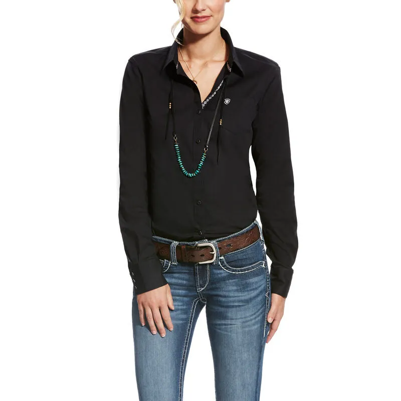 Ariat Black Kirby Stretch Ladies' Shirt