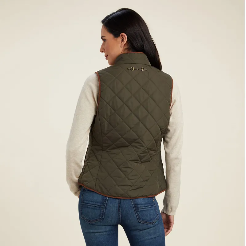 Ariat Country Woodside 2.0 Ladies Quilted Gilet - Earth