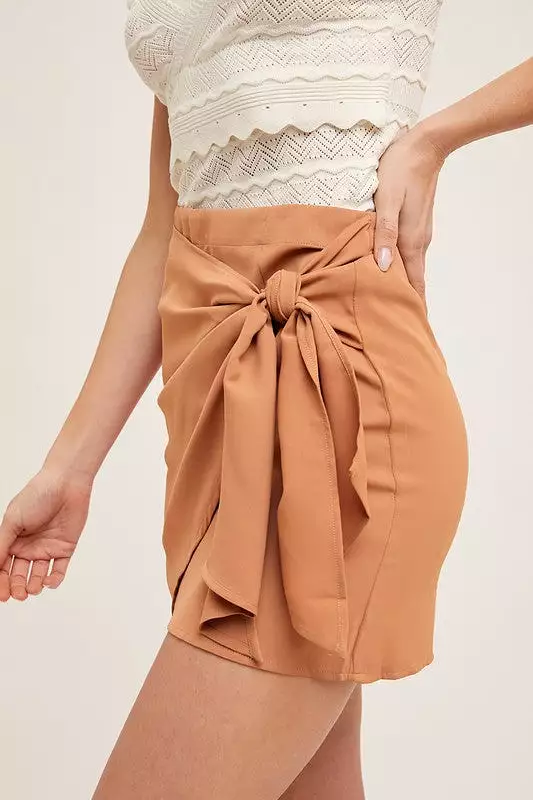 Aritza Mini Wrap Skirt