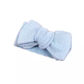 Baby Toddler Big Bow Ariel Headwrap Headband Soft in Sky Blue