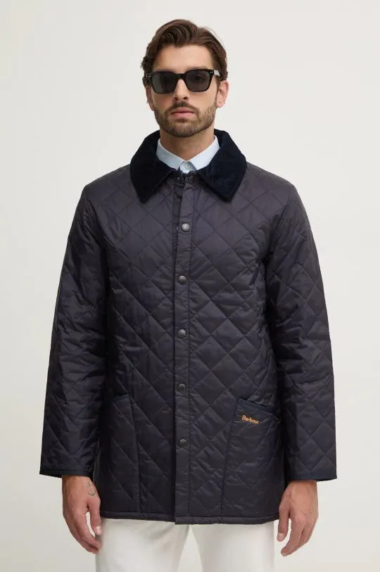 Barbour jacket le Quilt men's navy blue color MQU0001