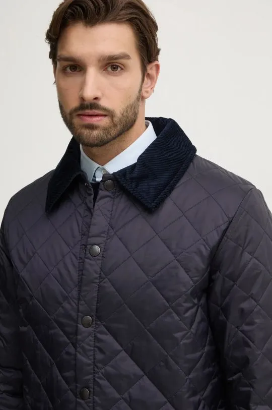 Barbour jacket le Quilt men's navy blue color MQU0001