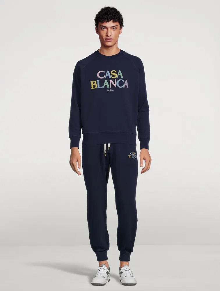 CASABLANCA Stacked Logo Sweatpants