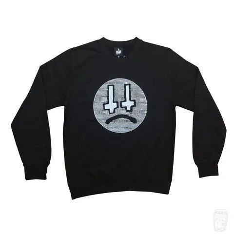 'Cross Face' Sweatshirt (Jet Black)