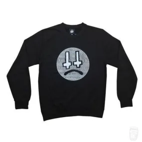 'Cross Face' Sweatshirt (Jet Black)