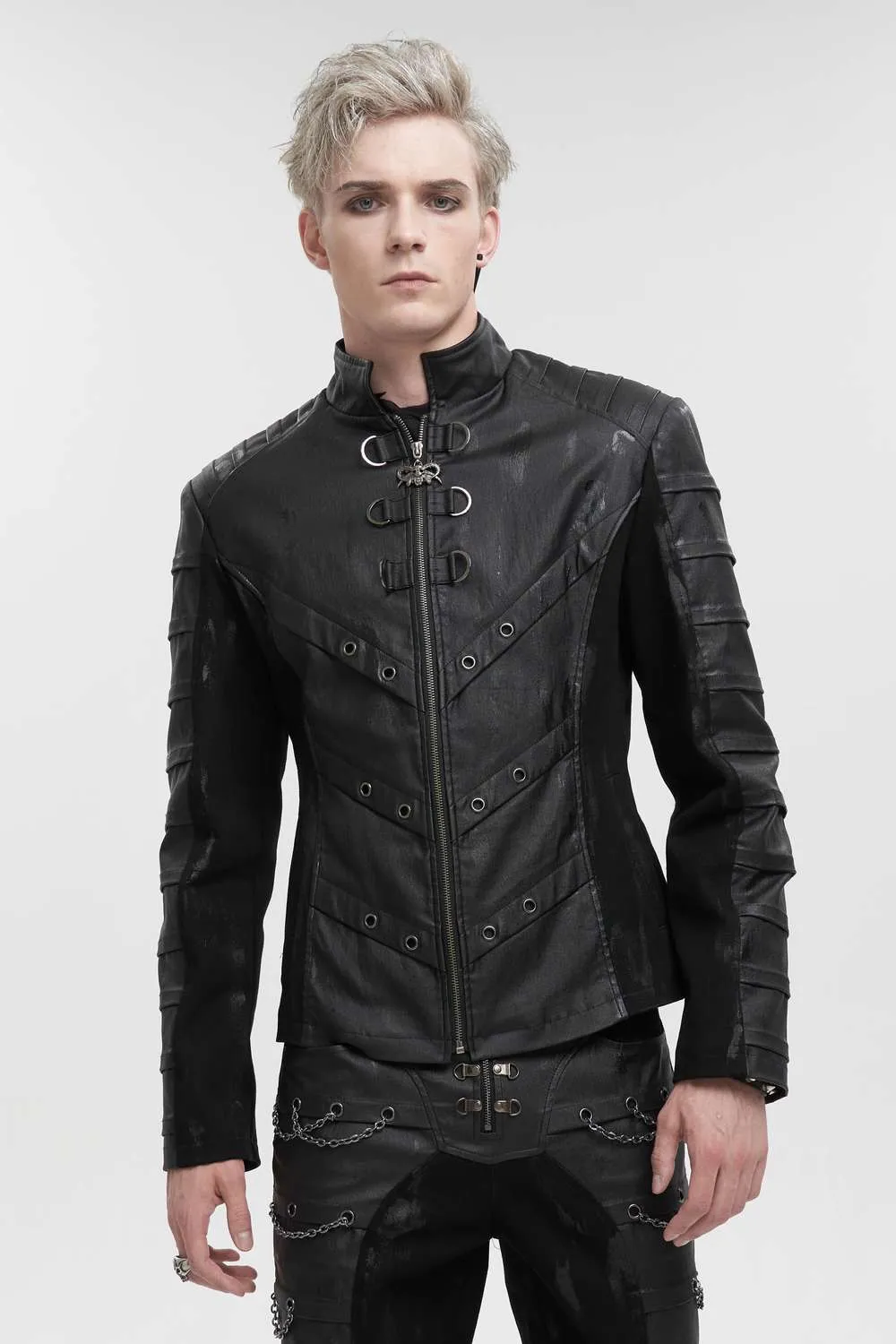 Devil Fashion - Casual Gothic Jacket with stand-up collar CT200 | Dark Ages