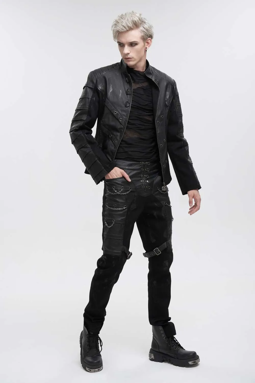 Devil Fashion - Casual Gothic Jacket with stand-up collar CT200 | Dark Ages