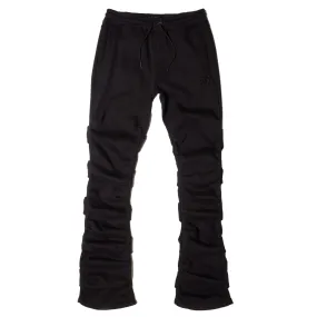 F6220 Malik Stacked Sweatpants - Black