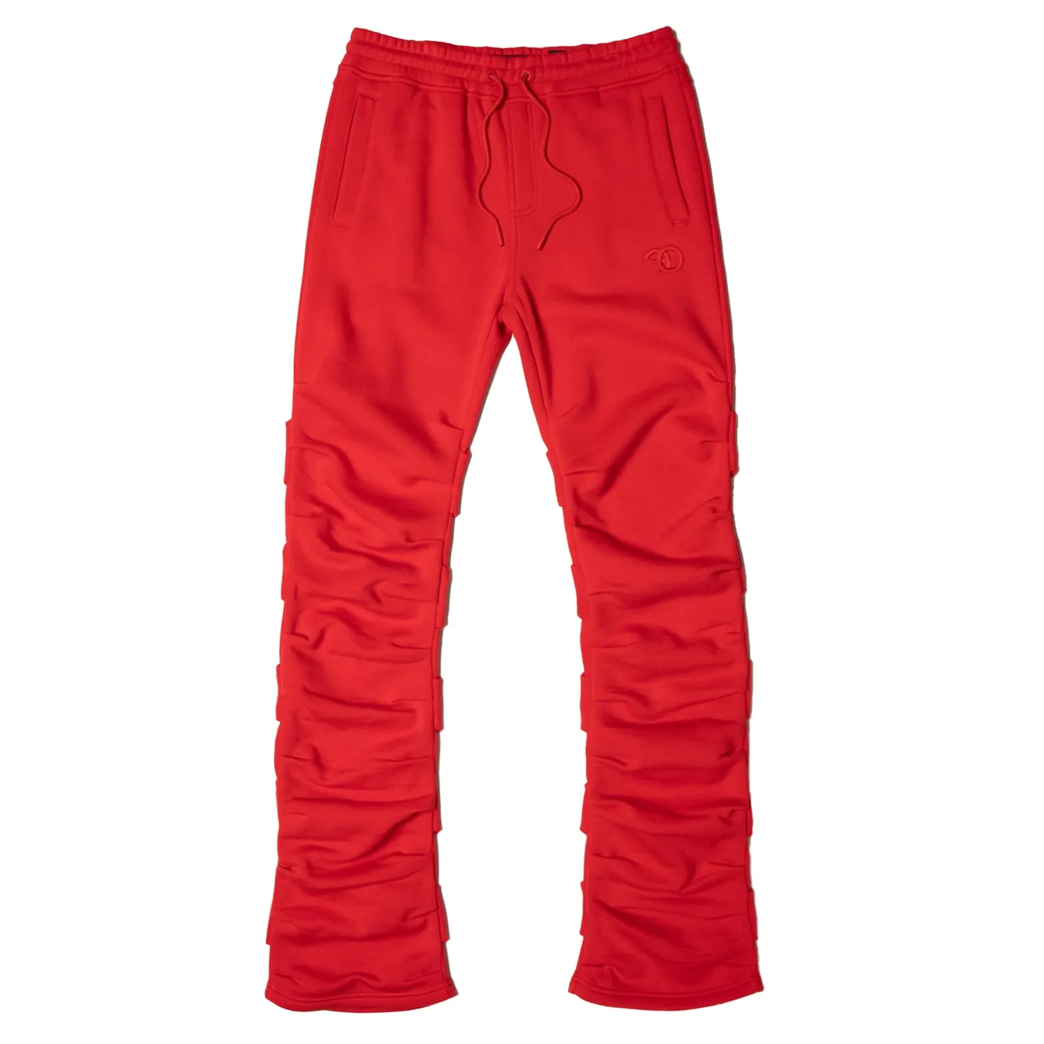 F6220 Malik Stacked Sweatpants - Red