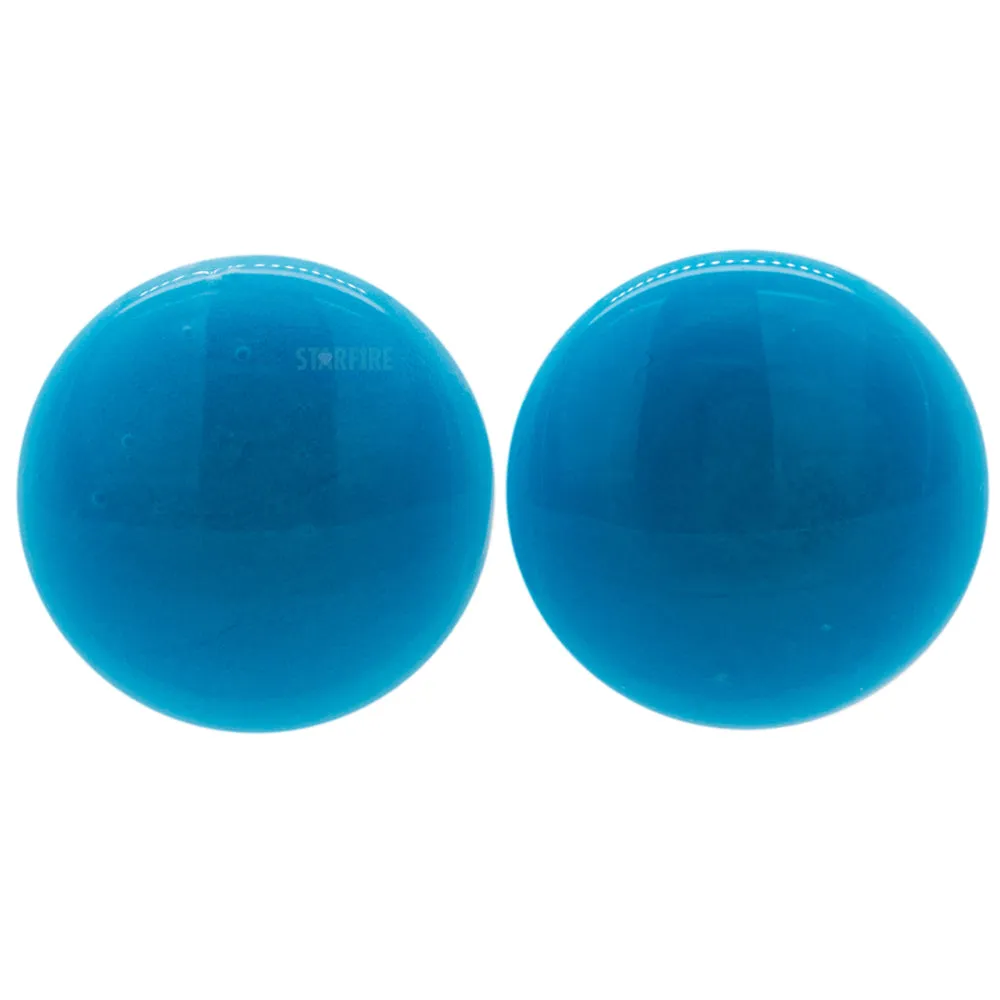 Glass Color Front Plugs - Sky Blue