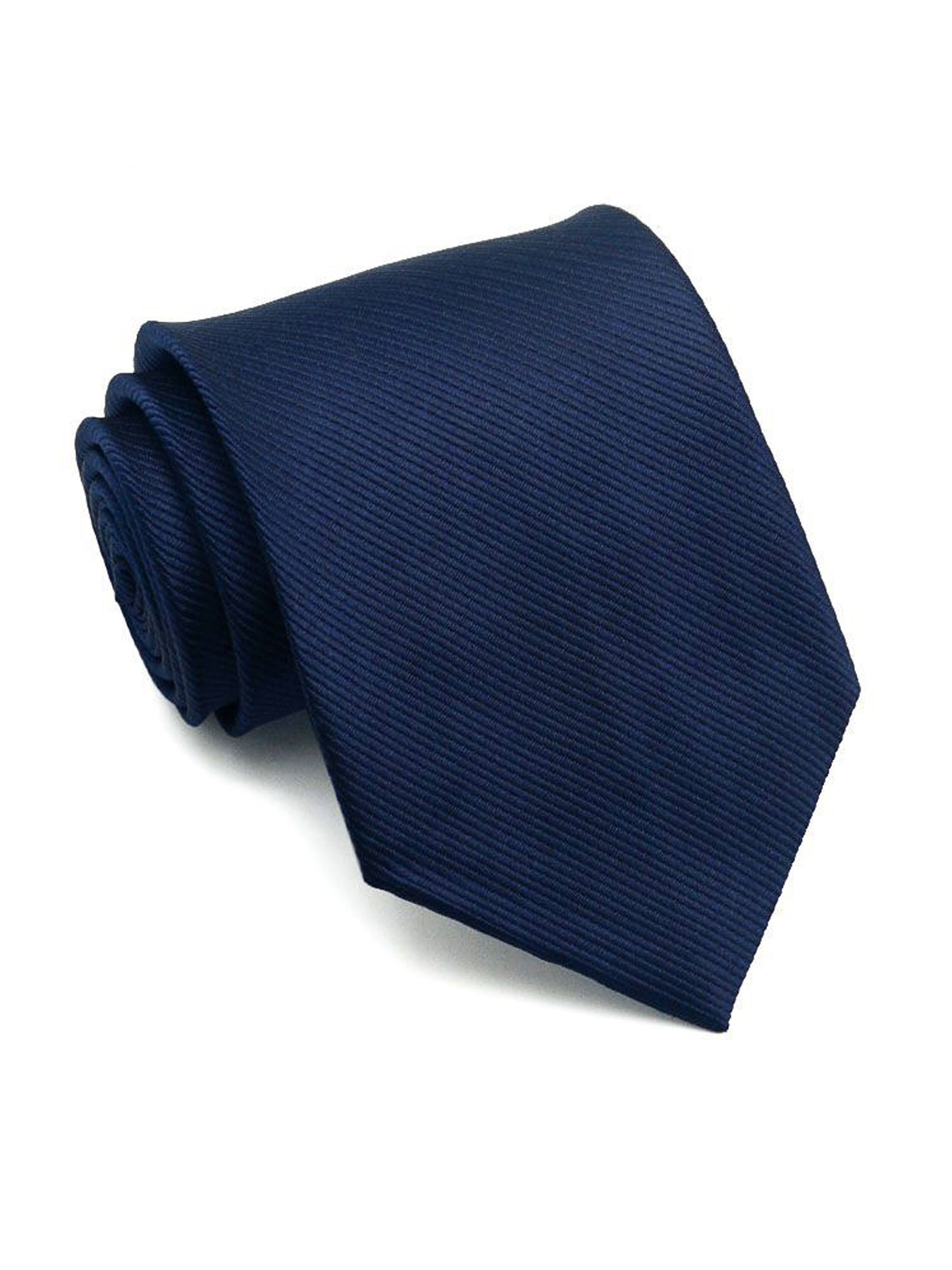 Grosgrain Solid Tie - Navy Blue