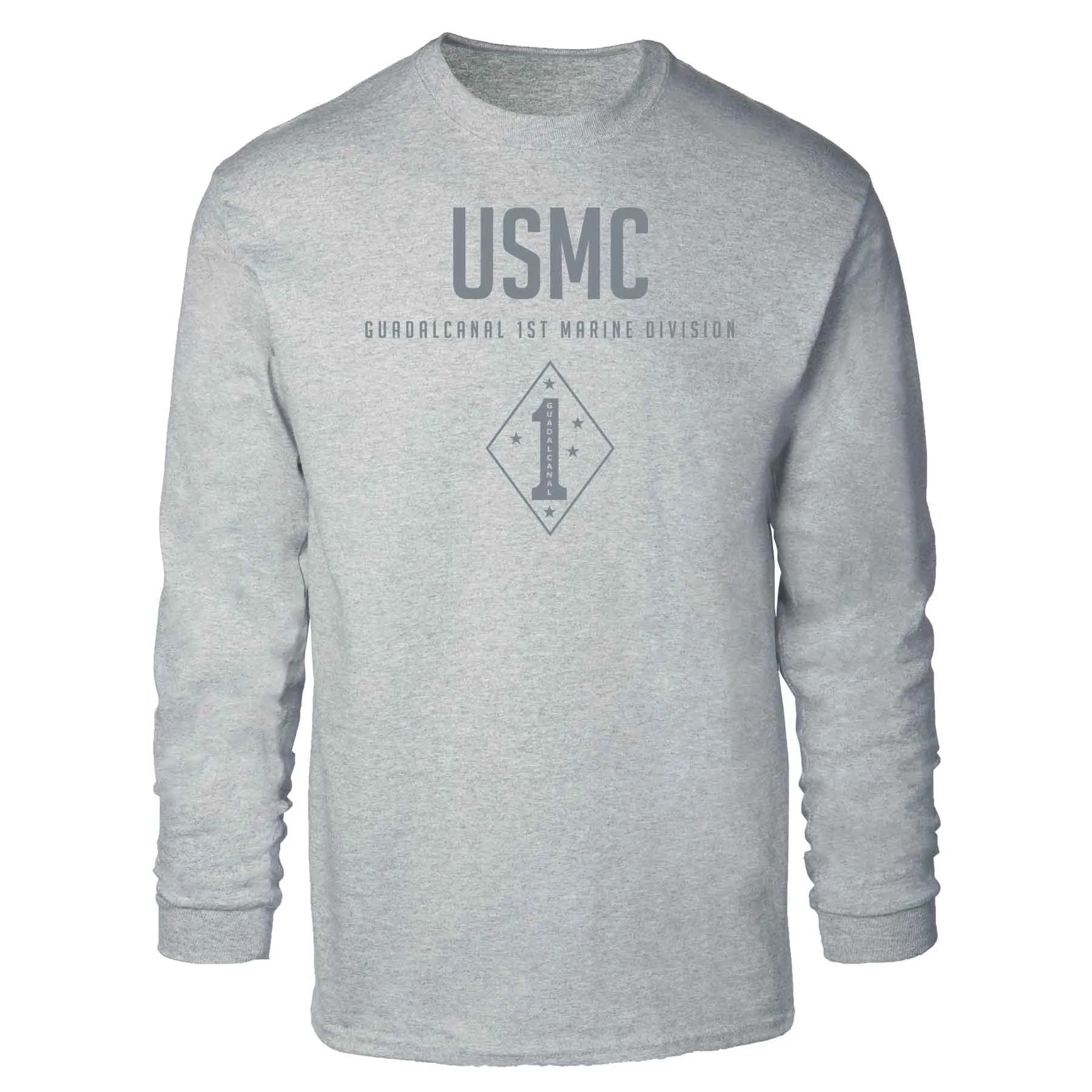 Guadalcanal 1st Marine Division Tonal Long Sleeve T-shirt