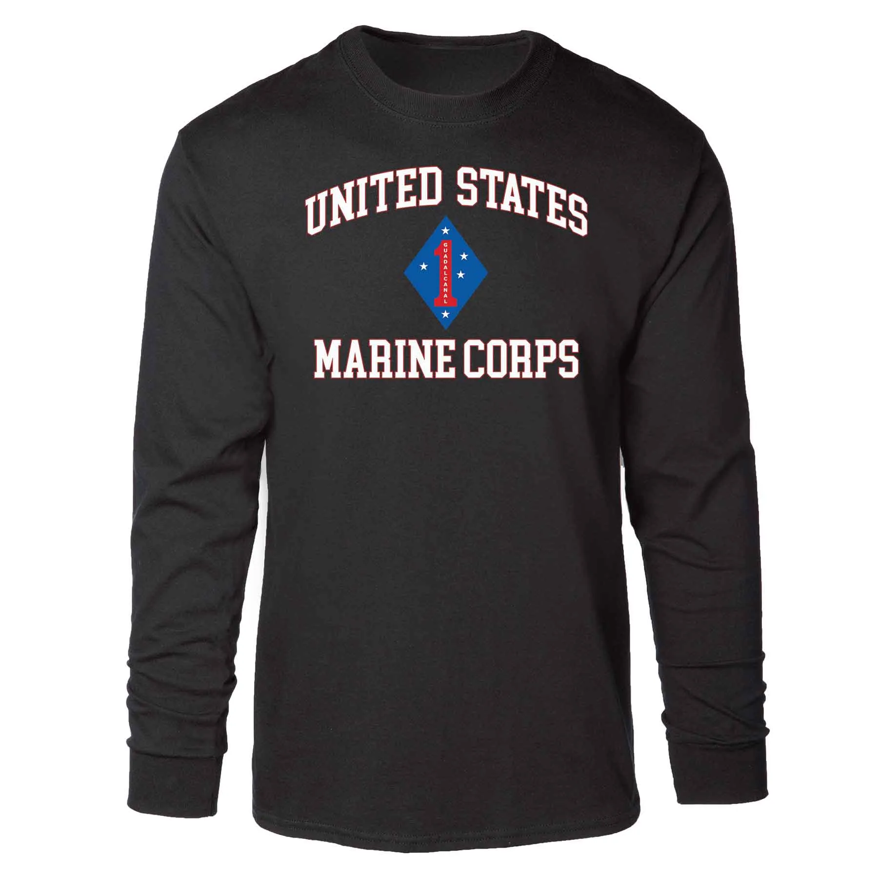 Guadalcanal 1st Marine Division USMC Long Sleeve T-shirt