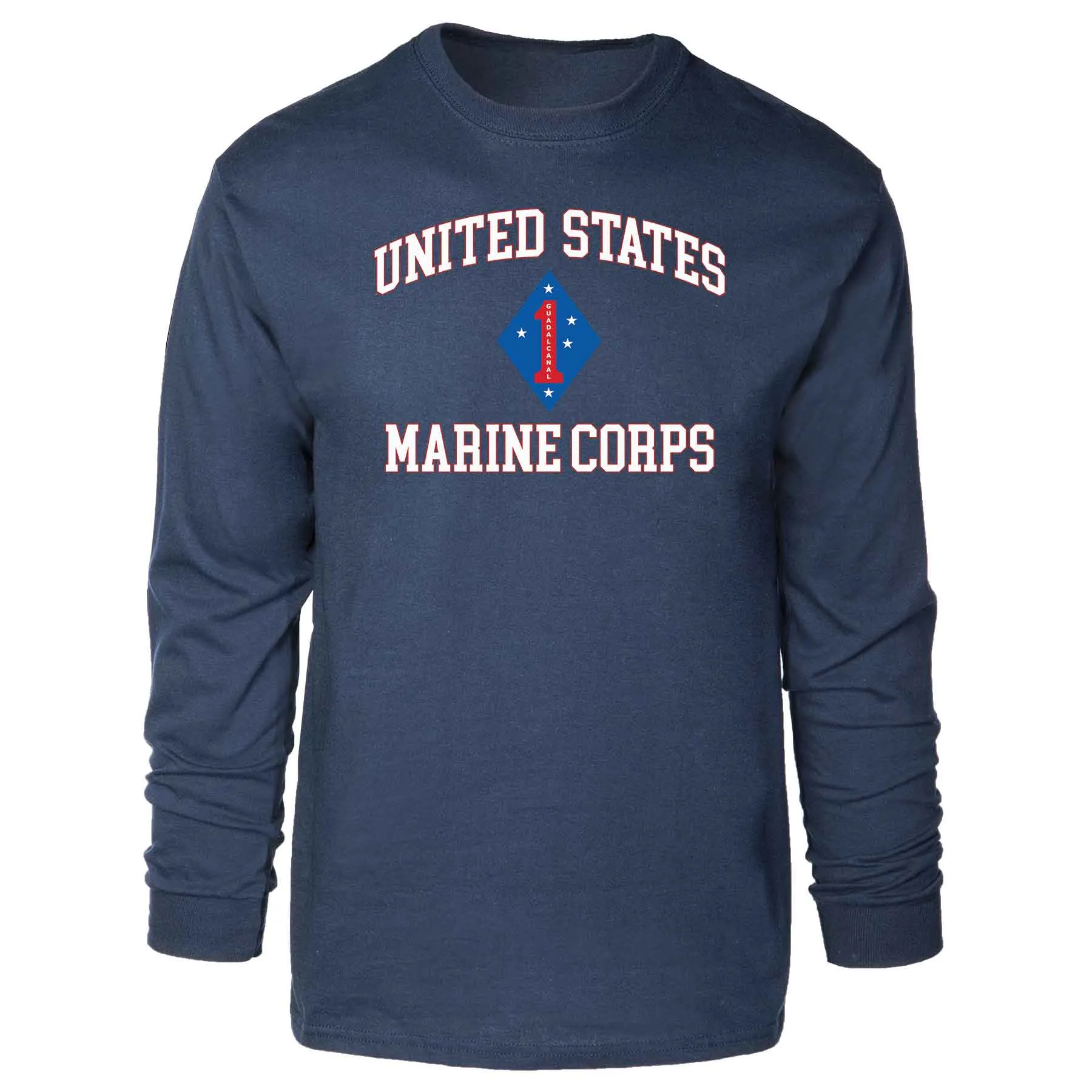 Guadalcanal 1st Marine Division USMC Long Sleeve T-shirt