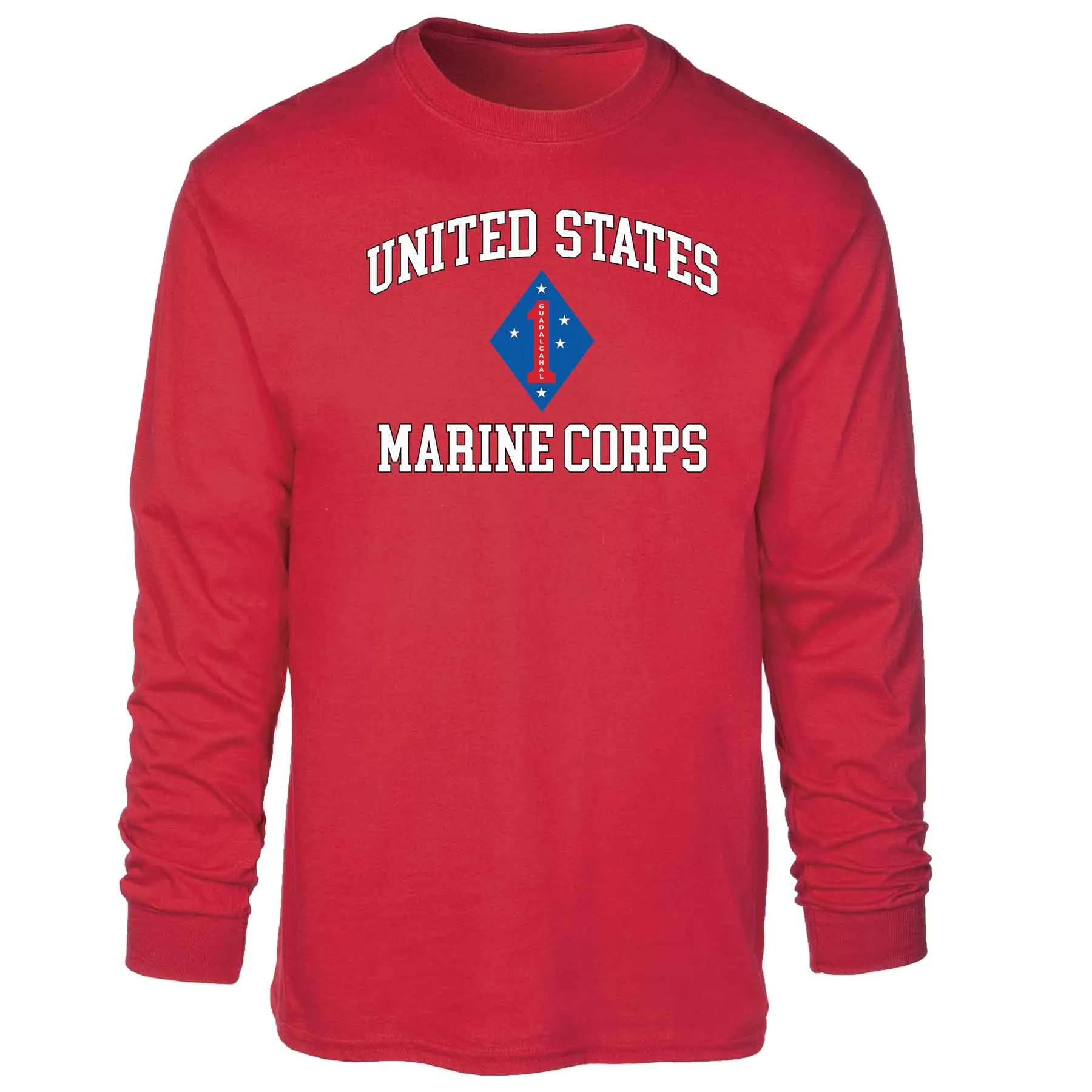 Guadalcanal 1st Marine Division USMC Long Sleeve T-shirt