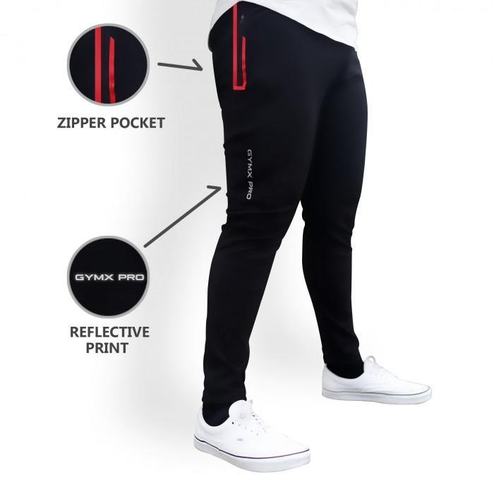 GymX Pro Bottoms- Jet Black (4 Way Stretch)