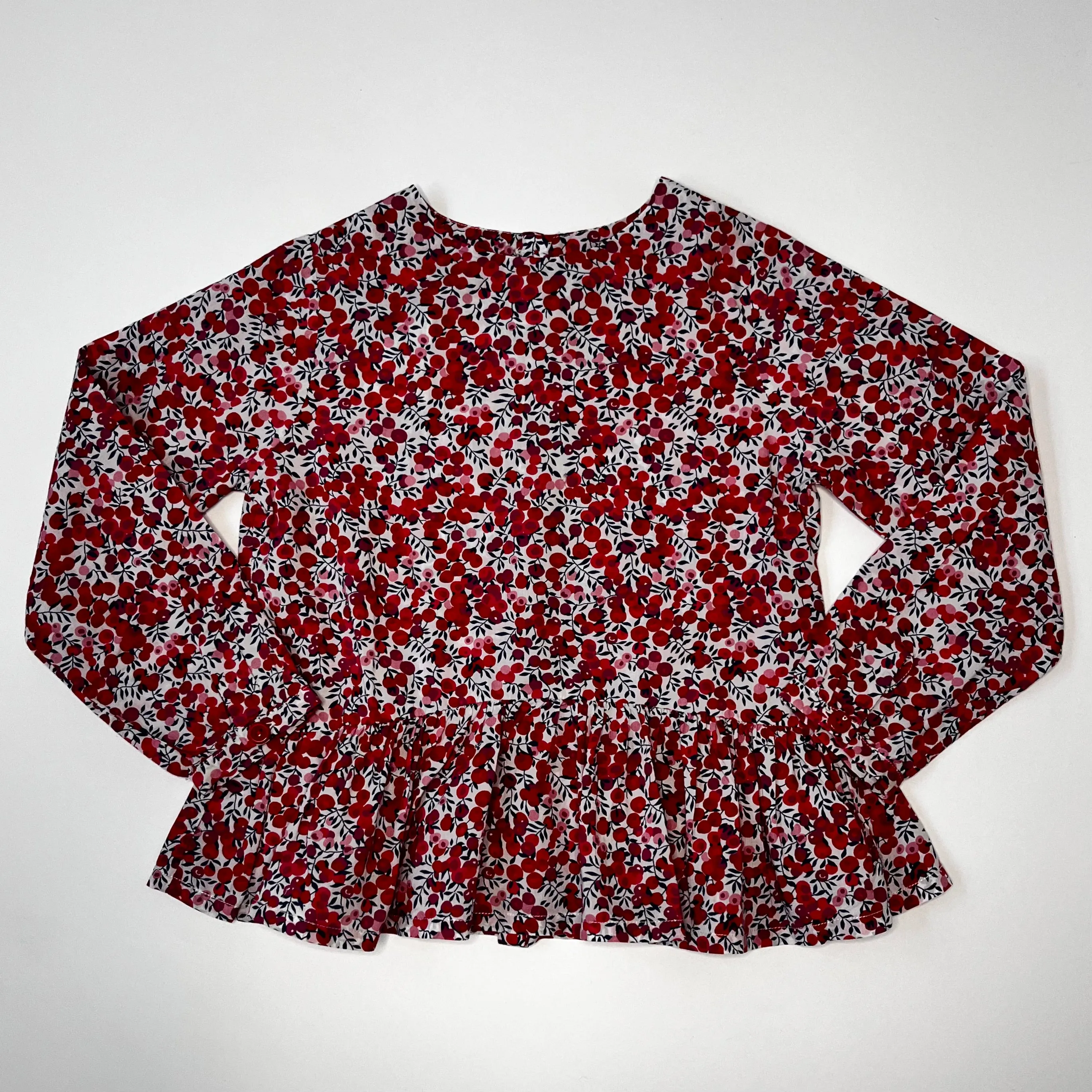 Jacadi Red Liberty Print Blouse: 4 Years