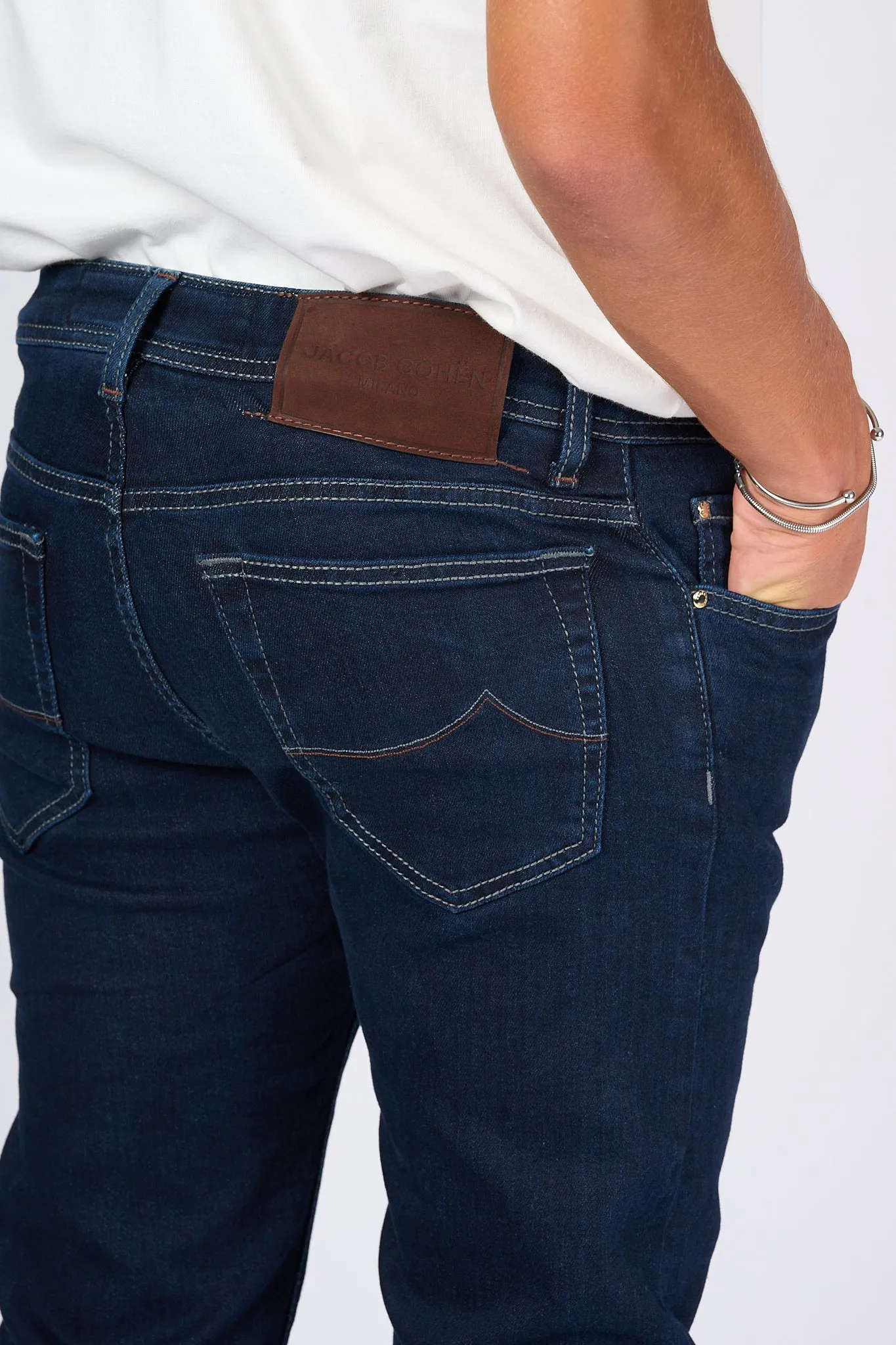 Jacob Cohen Jeans Denim Scuro Uomo