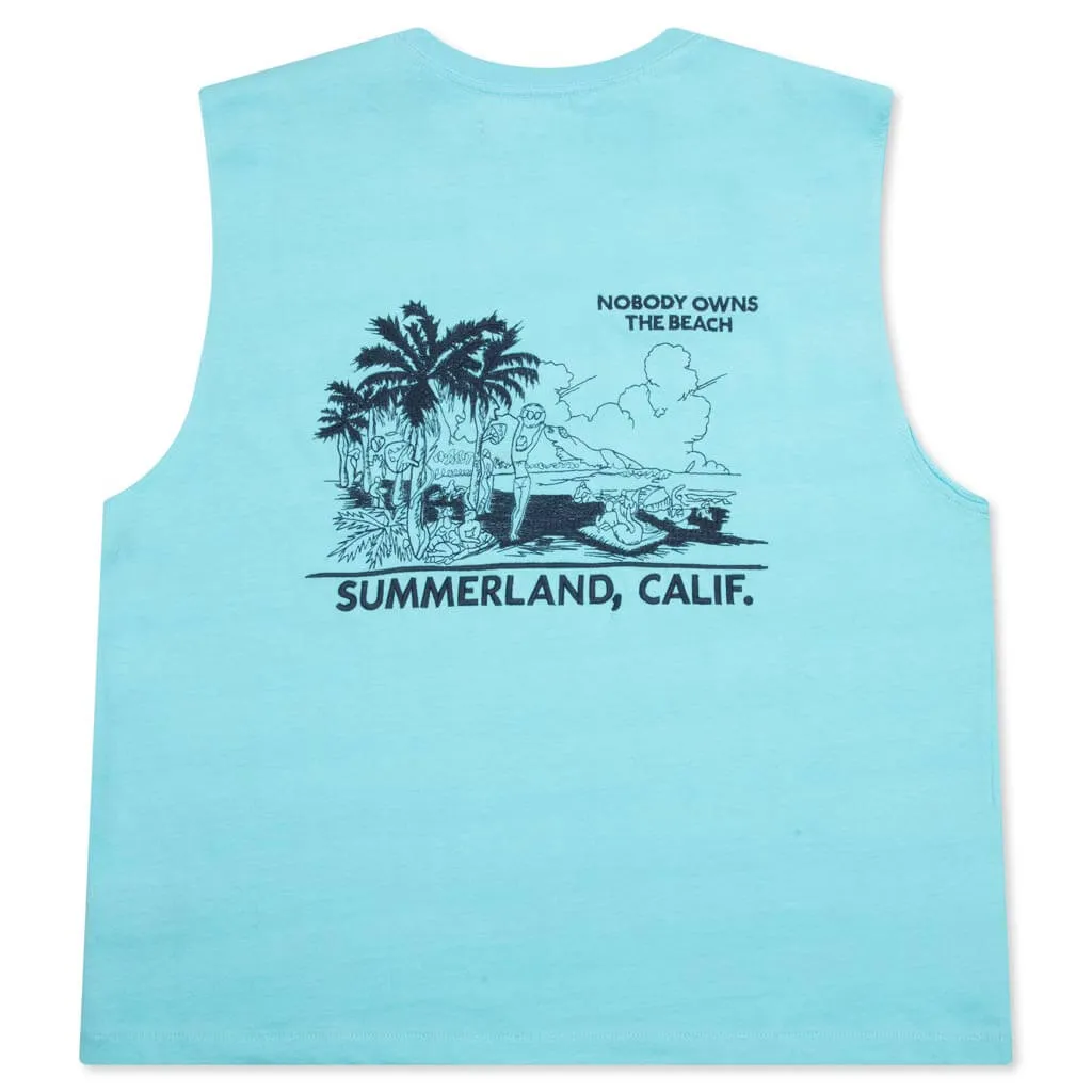 Landscape Muscle T-Shirt - Faded Marine Blue