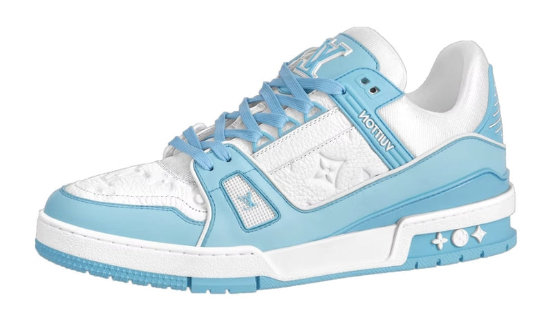 Louis Vuitton Trainer Low White Sky Blue