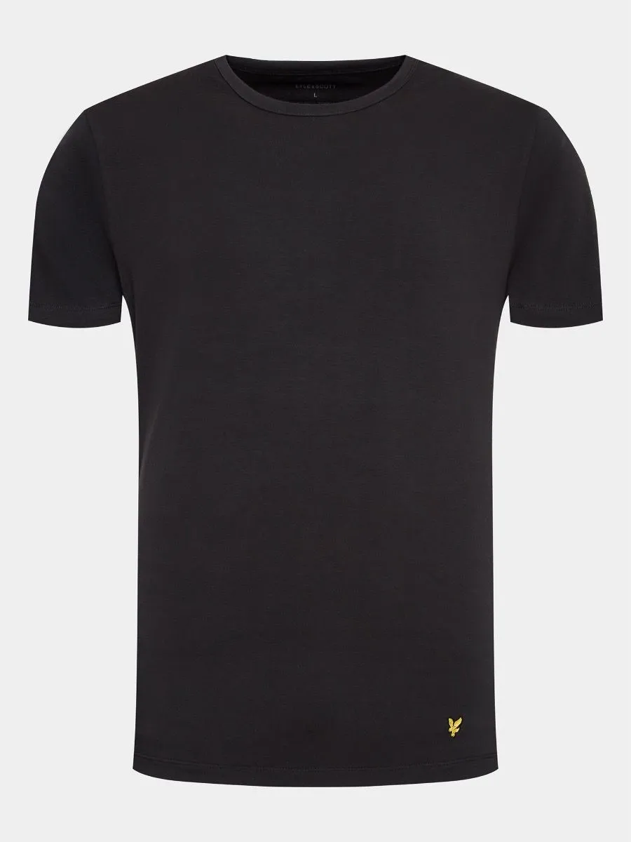 Lyle & Scott Maxwell 3 Pack Crew Neck T-Shirt Jet Black