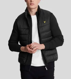 Lyle & Scott Wadded Quilted Gilet Jet Black