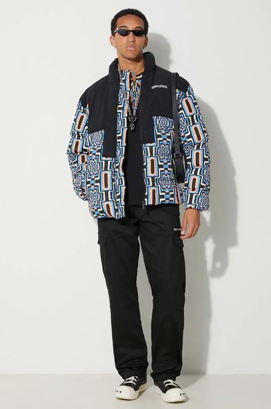 Marcelo Burlon jacket Aop Optical Cross Block men's black color