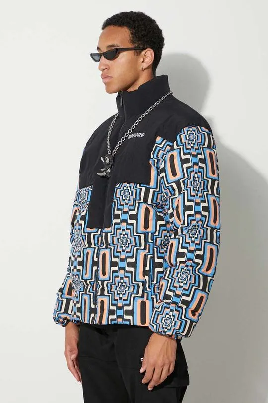 Marcelo Burlon jacket Aop Optical Cross Block men's black color