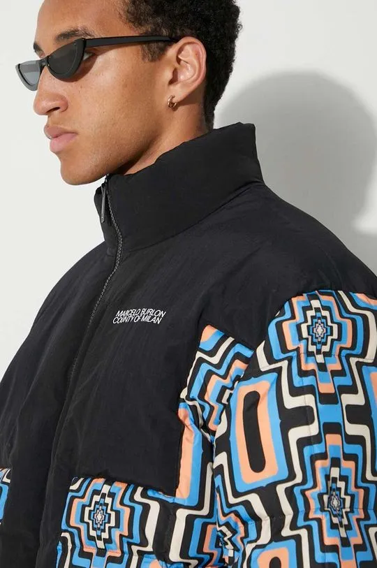 Marcelo Burlon jacket Aop Optical Cross Block men's black color