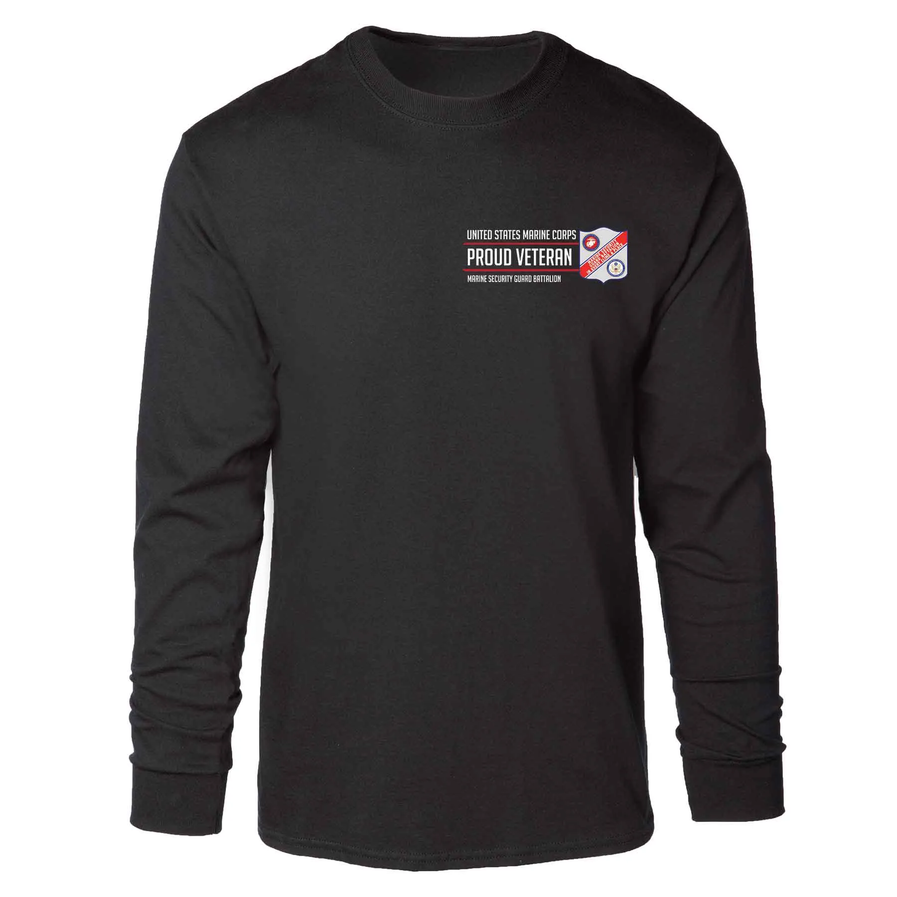 Marine Security Guard Proud Veteran Long Sleeve T-shirt