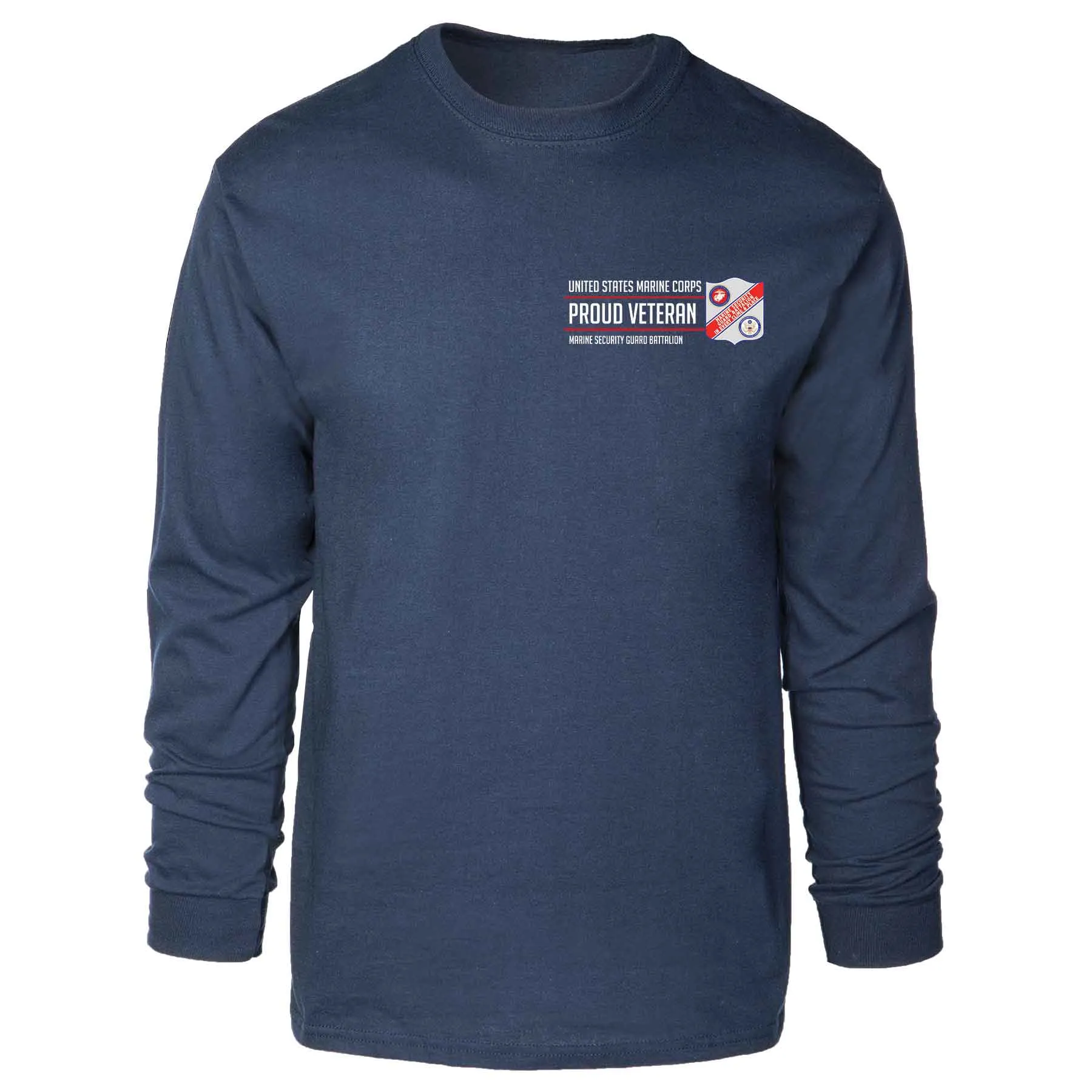 Marine Security Guard Proud Veteran Long Sleeve T-shirt