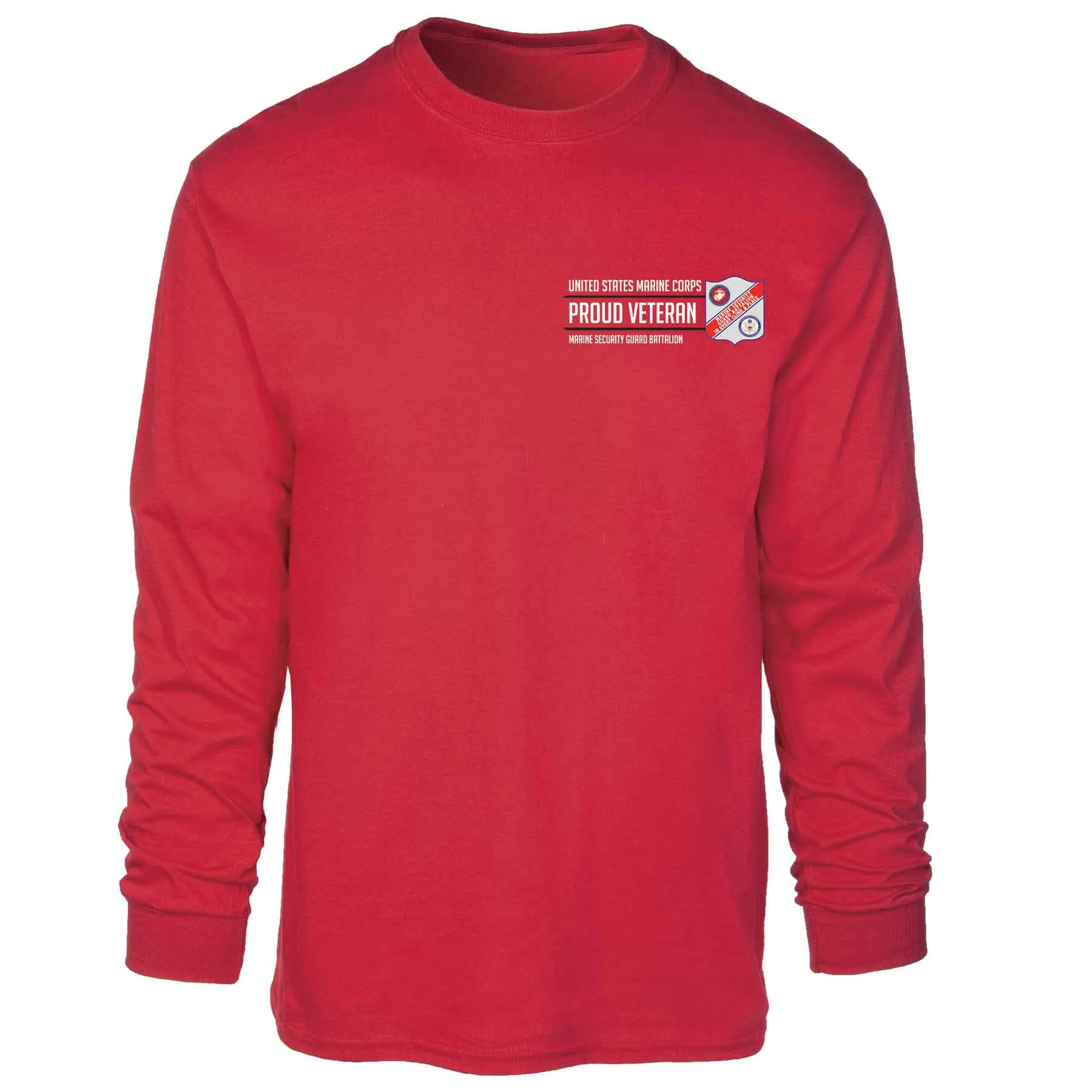 Marine Security Guard Proud Veteran Long Sleeve T-shirt