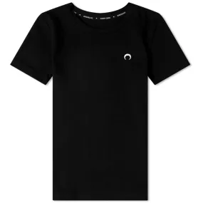 Marine Serre Organic Cotton Mini Fit T-ShirtBlack