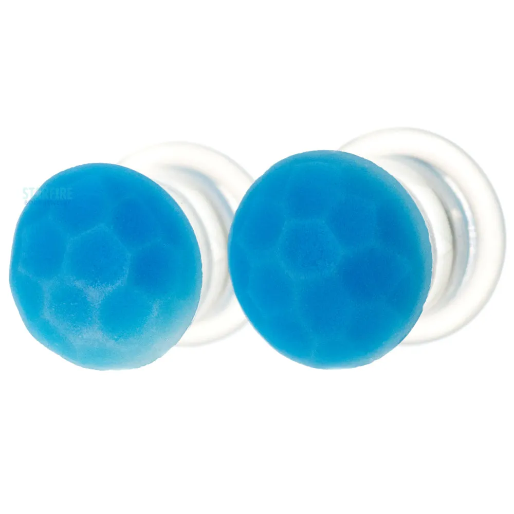 Martele Glass Color Front Plugs - Sky Blue