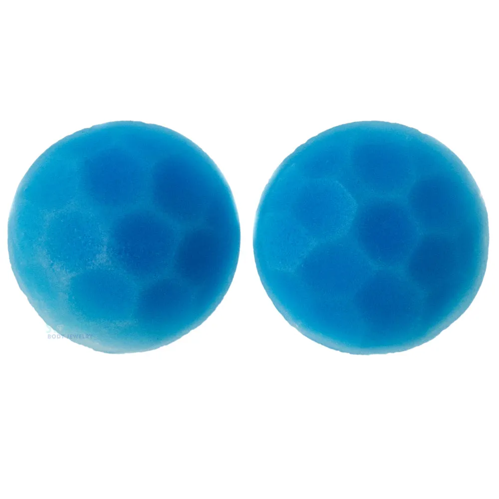 Martele Glass Color Front Plugs - Sky Blue