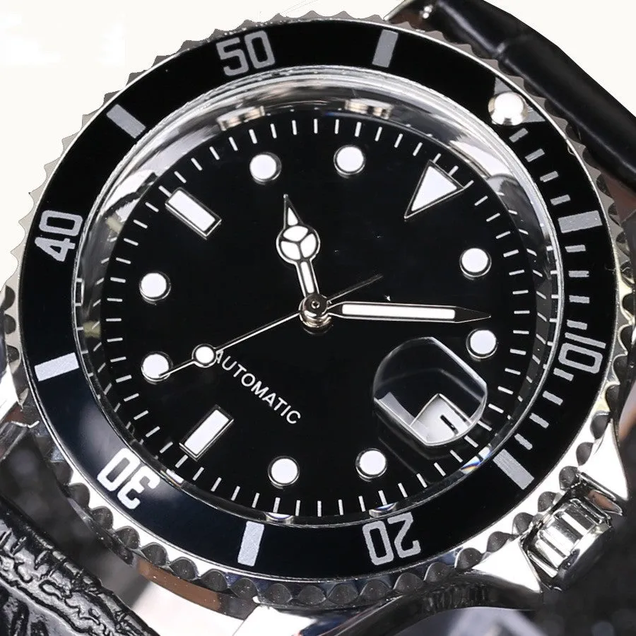 Men's Fashion Casual Belt Automatic Mechanical Watch