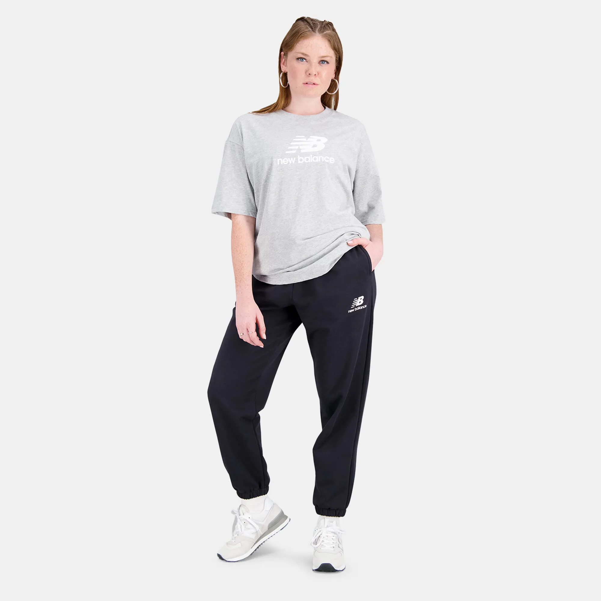 New Balance Women's Essentials Stacked Logo Sweatpants