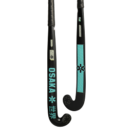 Osaka Vision 25 Pro Bow Hockey Stick 2024 - Black/Sky Blue