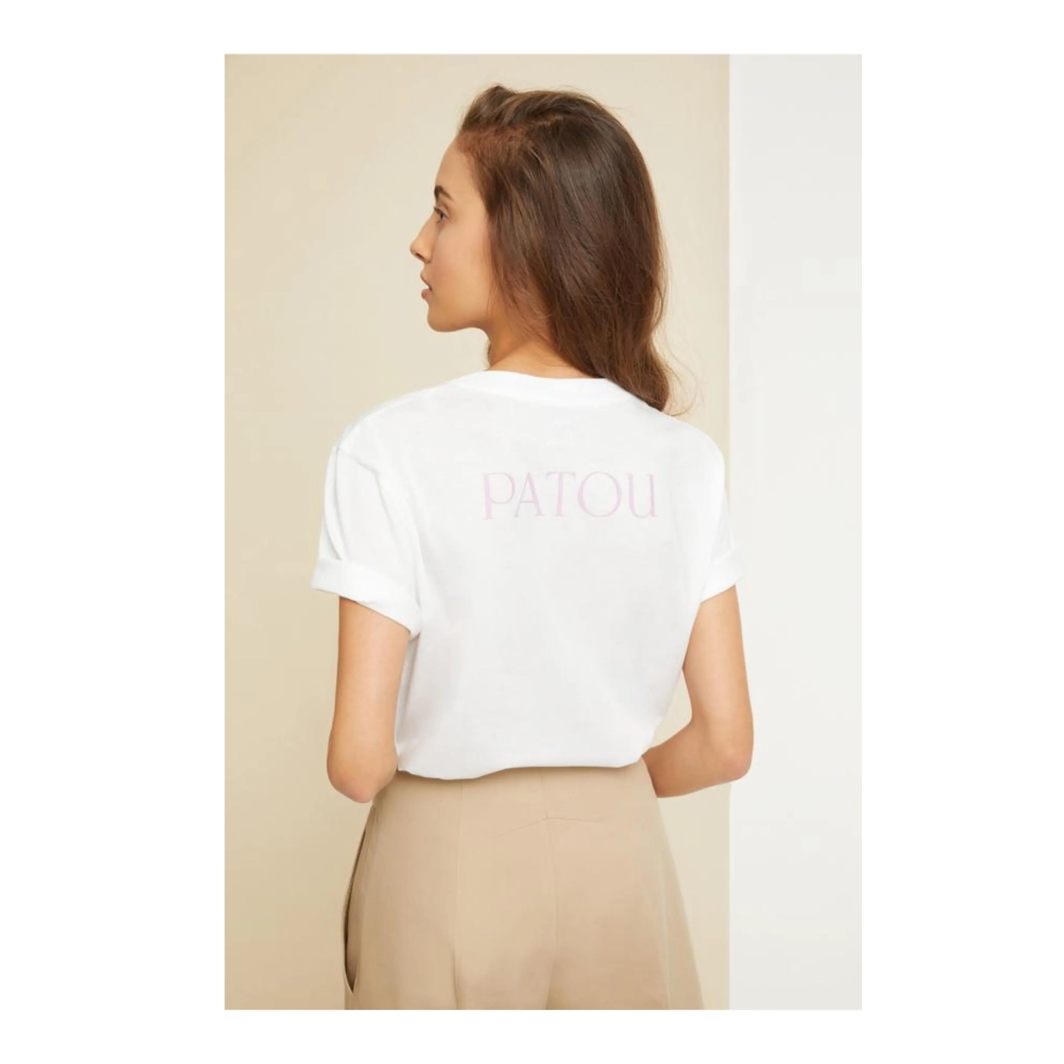 PATOU EMBELLISHED T SHIRT