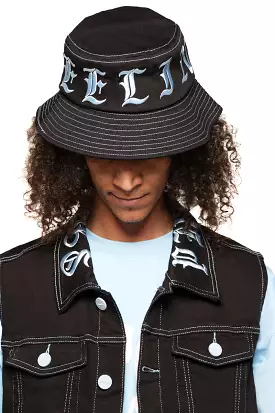 PHEELINGS DEFYING ODDS BUCKET HAT (JET BLACK/COLUMBIA BLUE)