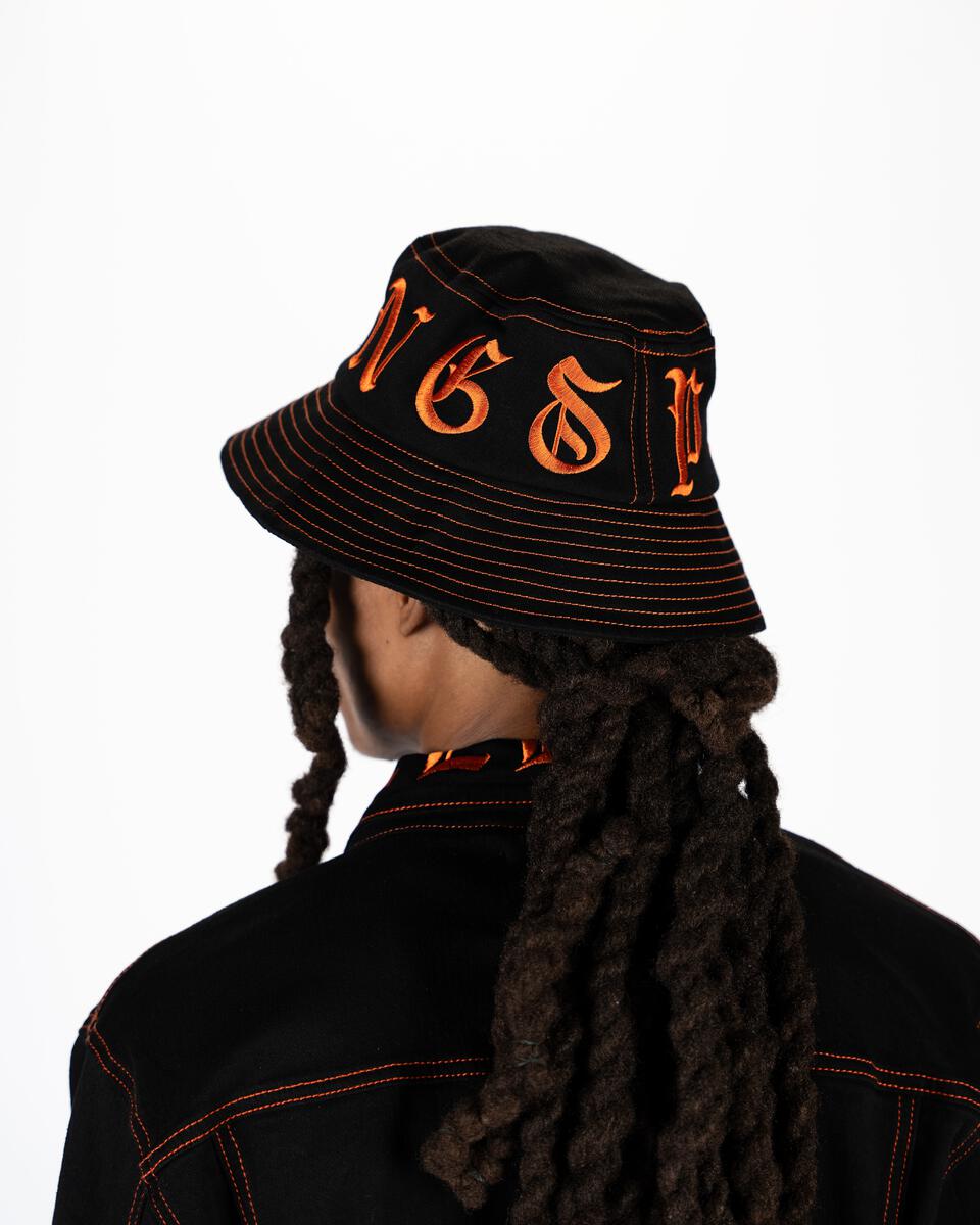 PHEELINGS DEFYING ODDS BUCKET HAT (JET BLACK/ORANGE)