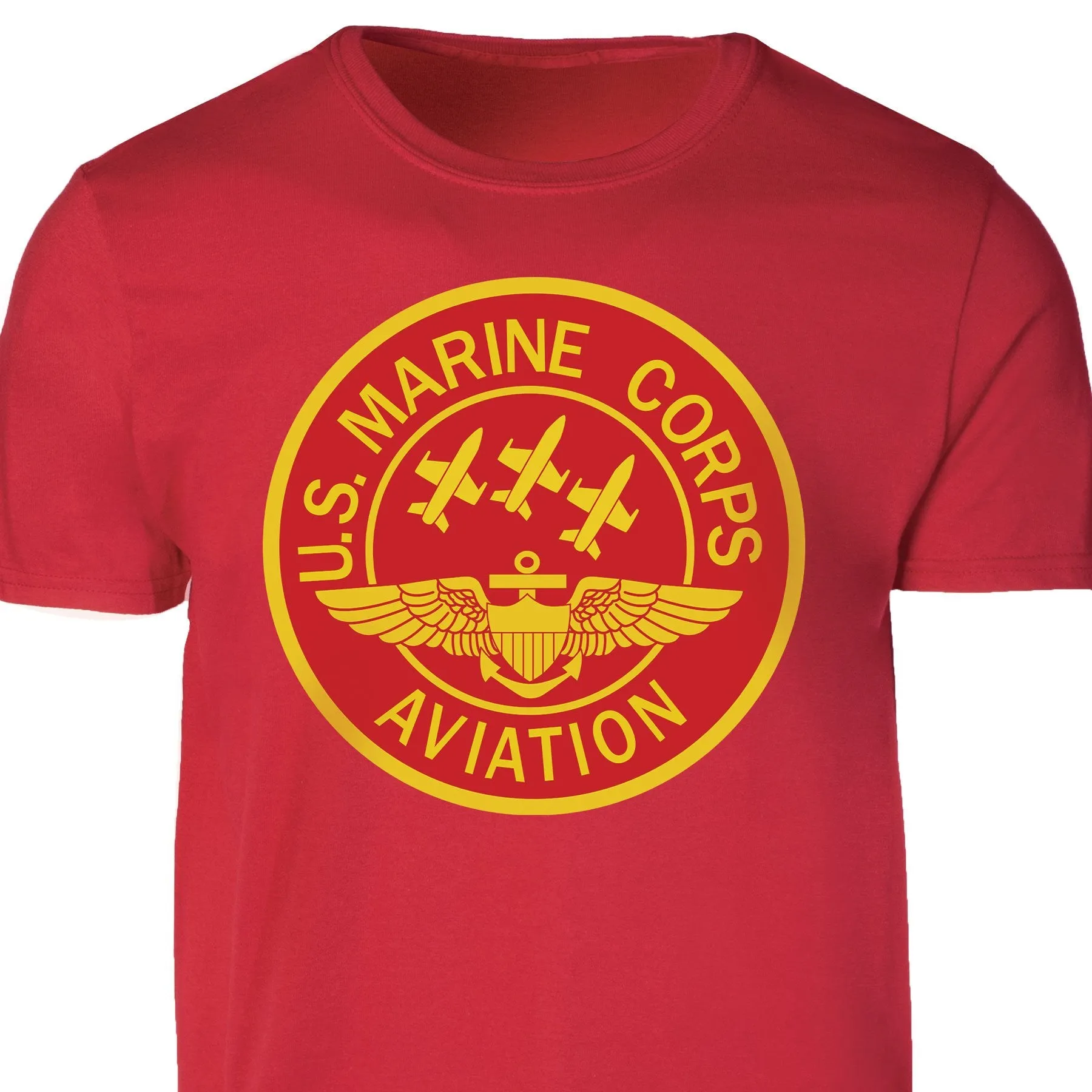 Red Marine Corps Aviation T-shirt