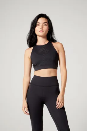 Rina Crossback Bra Athletic Mesh Jet Black