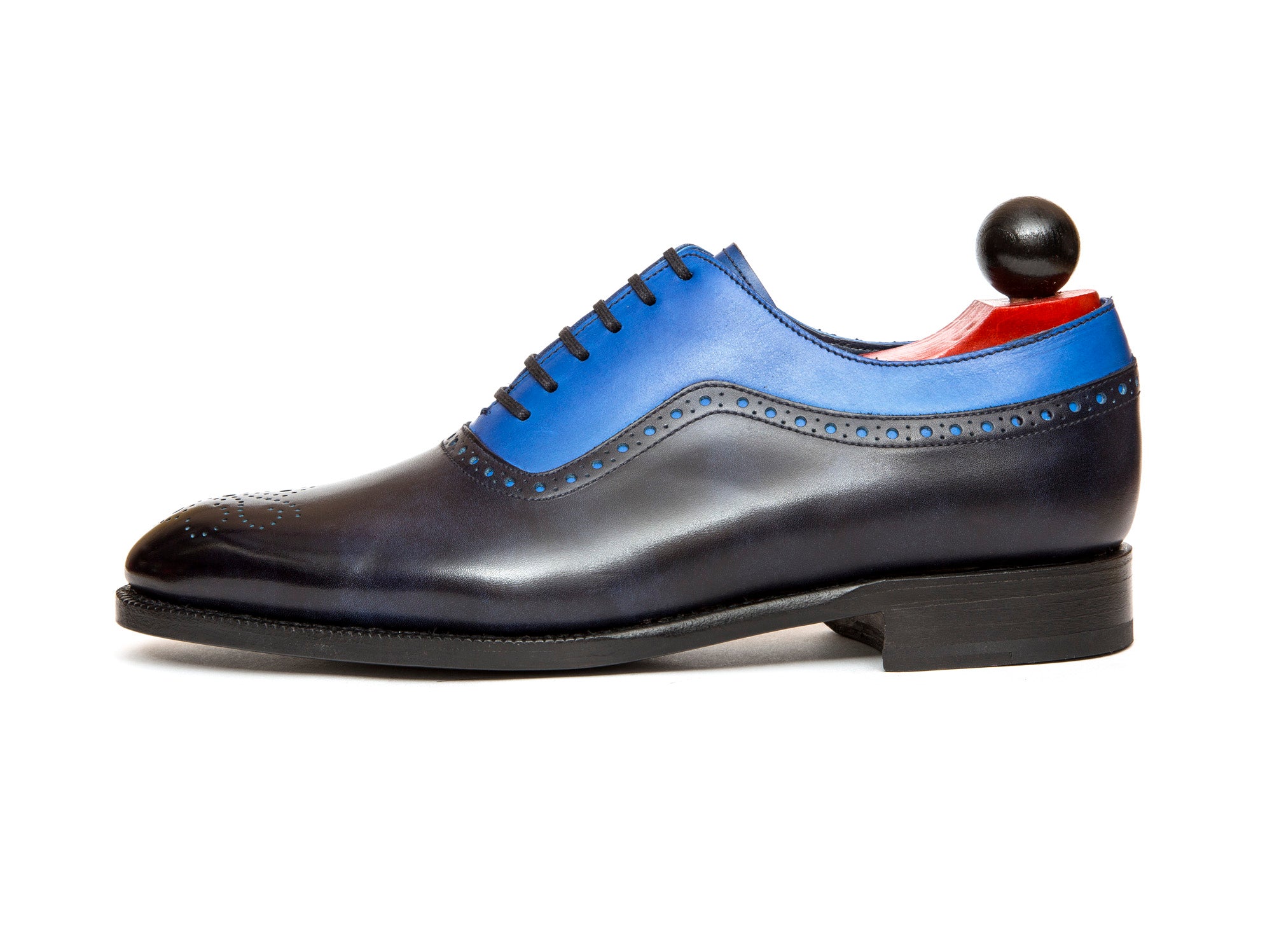 Roosevelt - MTO - Navy Museum Calf / Sky Blue Calf - NGT Last - Single Leather Sole