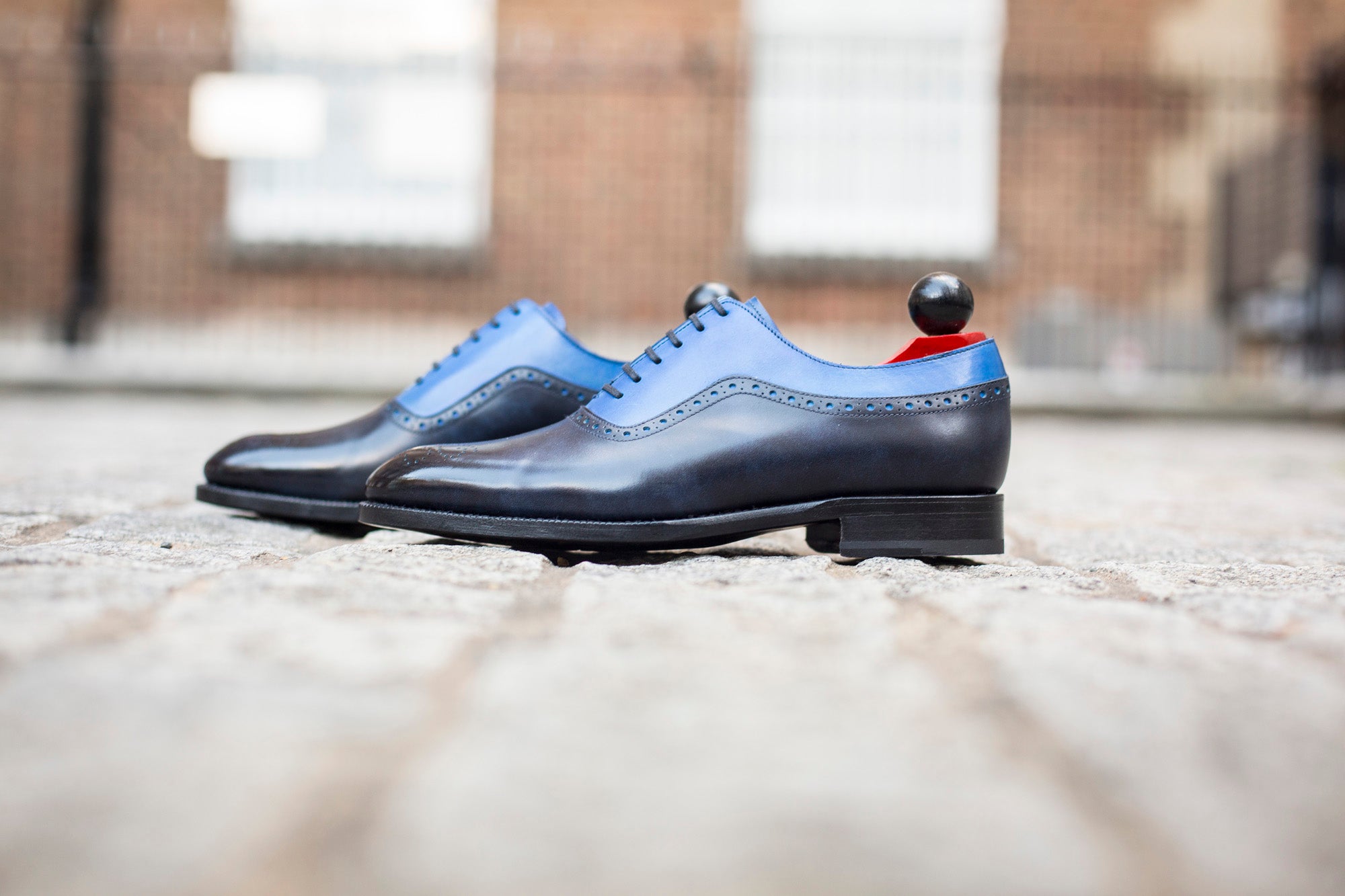 Roosevelt - MTO - Navy Museum Calf / Sky Blue Calf - NGT Last - Single Leather Sole