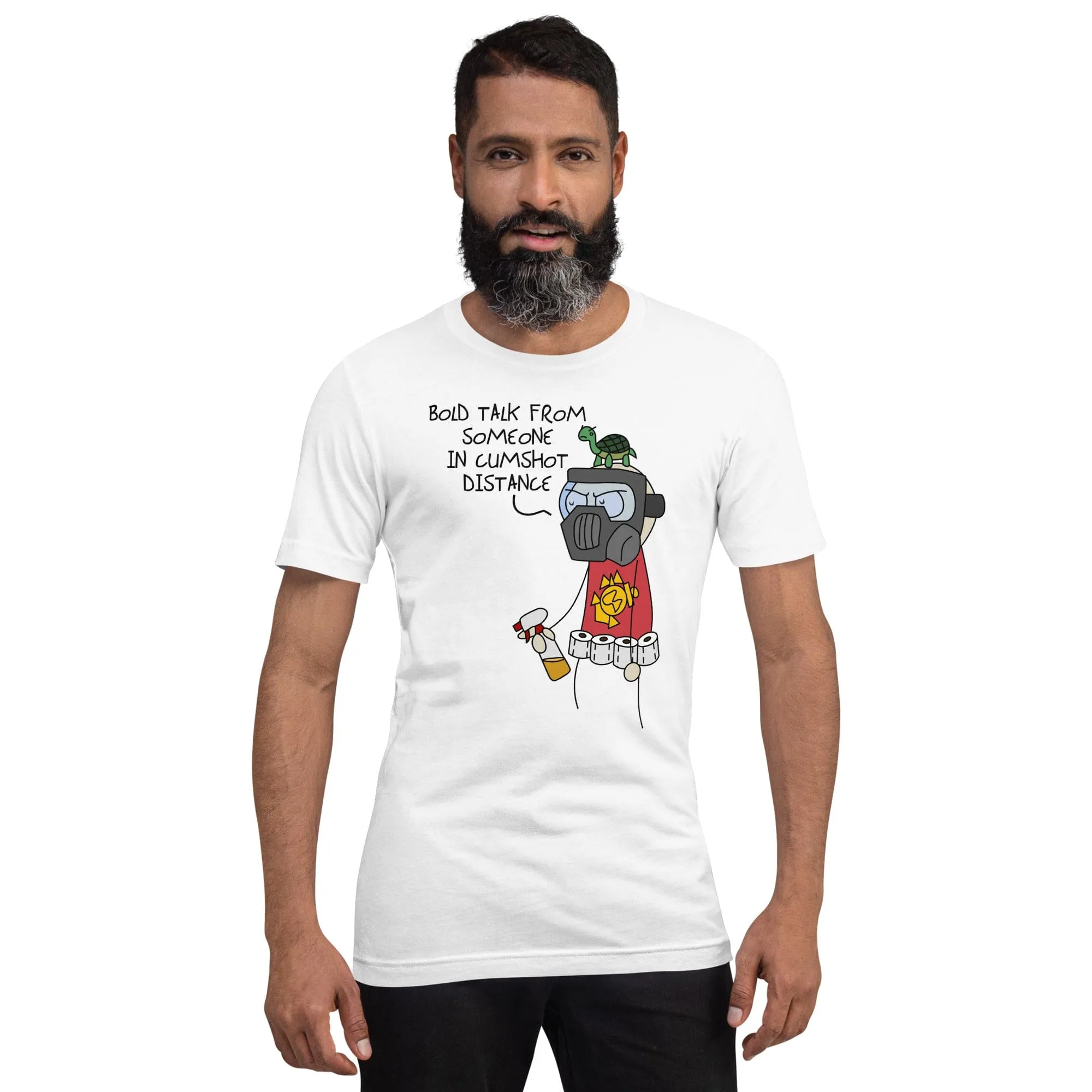 Sketch's World  Officially Licensed - Cumshot Distance Marine Unisex T-Shirt