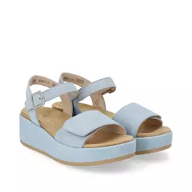 Sky Blue Plaform Sandal